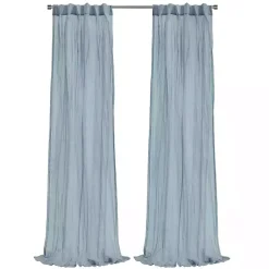 Blue Paloma Curtain Panel, 95 in.