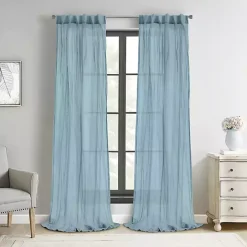 Blue Paloma Curtain Panel, 95 in.