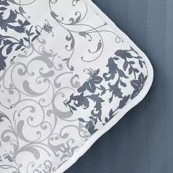 Blue Patchwork Reversible 3-pc. King Quilt Set