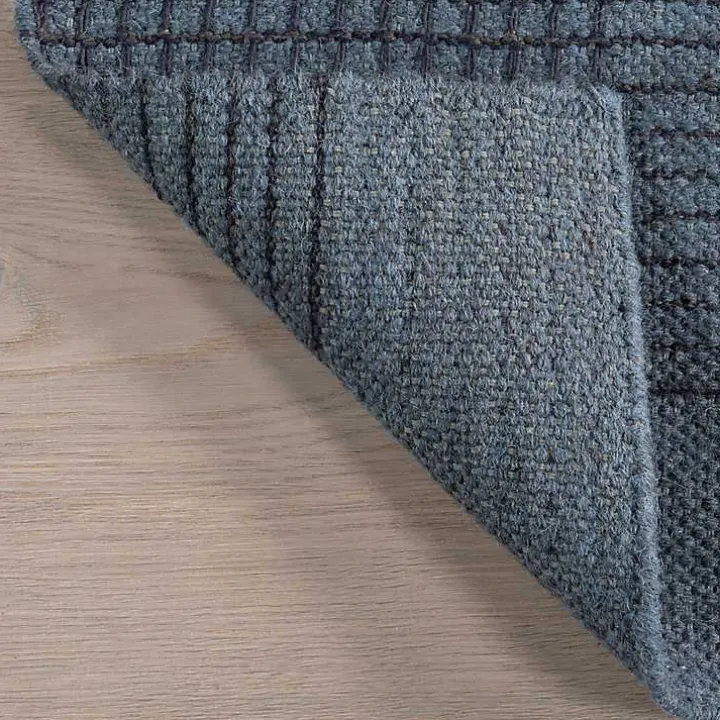 Blue Plaid Emily Henderson x RugsUSA Area Rug, 5x8