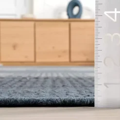 Blue Plaid Emily Henderson x RugsUSA Runner, 2x8