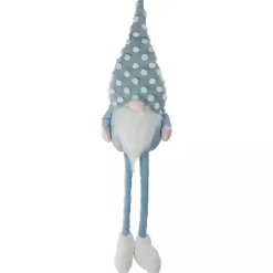 Blue Polka Dotted Gnome Shelf Sitter
