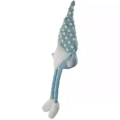 Blue Polka Dotted Gnome Shelf Sitter