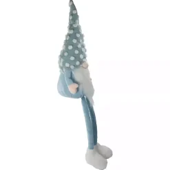 Blue Polka Dotted Gnome Shelf Sitter