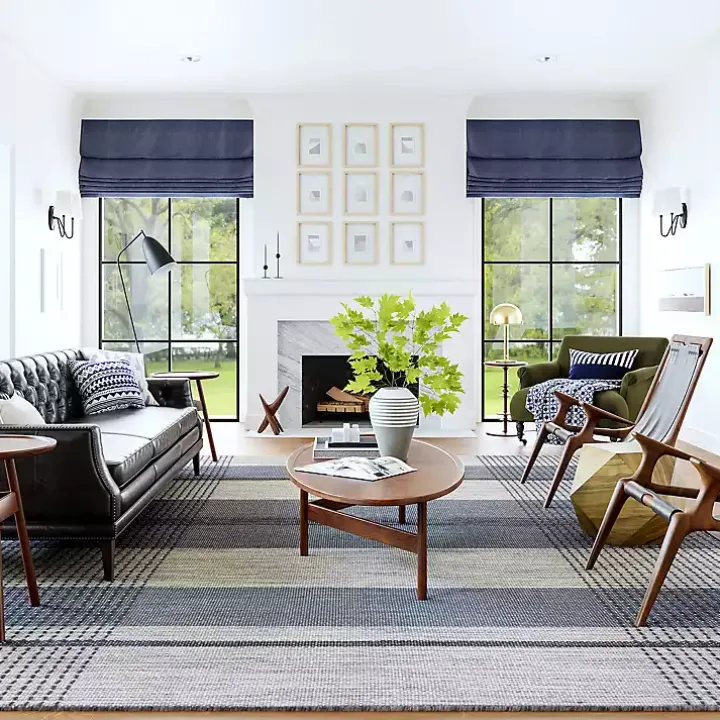 Blue Portland Emily Henderson x RugsUSA Rug, 5x8