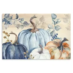 Blue Pumpkins Canvas Art Print, 24x16 in.