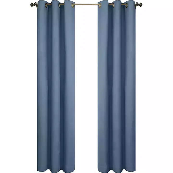 Blue Room Darkening Curtain Panel Set, 84 in.