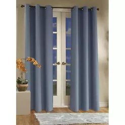 Blue Room Darkening Curtain Panel Set, 84 in.