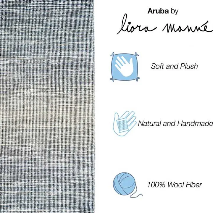 Blue Shading Outdoor Area Rug, 8x10