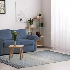 Blue Shading Outdoor Area Rug, 8x10