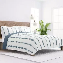 Blue Shibori Reversible 2-pc. Twin Quilt Set