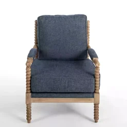 Blue Spencer Spindle Armchair
