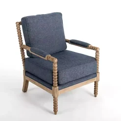 Blue Spencer Spindle Armchair