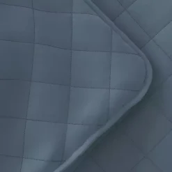 Blue Stitched Diamond 2-pc. Twin Quilt Set