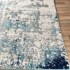 Blue Sutton Contemporary Area Rug, 5x7