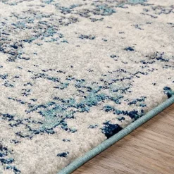 Blue Sutton Contemporary Area Rug, 5x7
