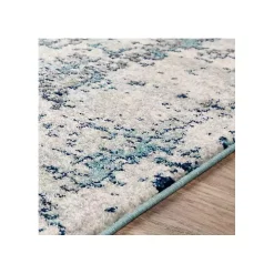Blue Sutton Contemporary Area Rug, 6x9
