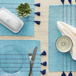 Blue Thera Stripe Placemats, Set of 6