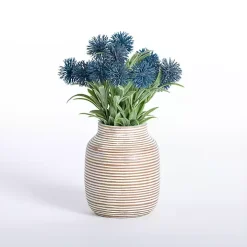 Blue Thistle Arrangement in Vase