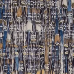 Blue Threaded Pillow, 22 in.