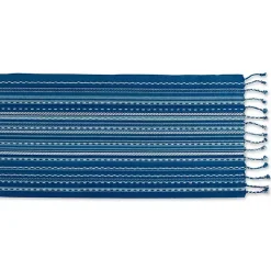 Blue Tonal Stripe Table Runner