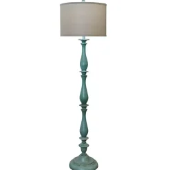Blue Traditional Avignon Floor Lamp