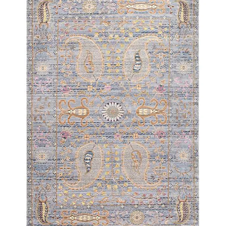 Blue Vintage Killian Area Rug, 5x8