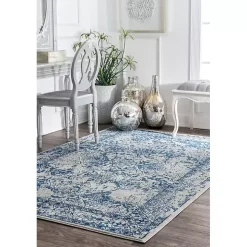 Blue Vintage Odell Area Rug, 5x7