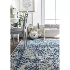 Blue Vintage Odell Area Rug, 5x7