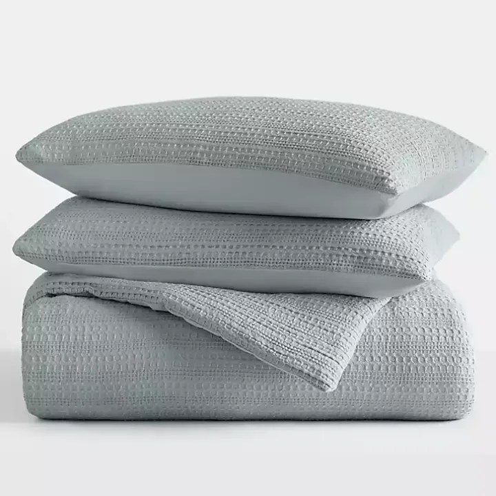 Blue Waffle Ultra-Soft 3-pc. Queen Comforter Set