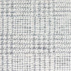 Blue-Grey Houndstooth 2-pc. Chair and Ottoman Set