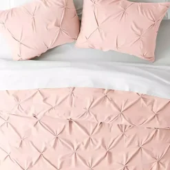 Blush Pinched 2-pc. Twin Duvet Cover Set