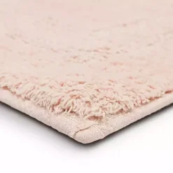 Blush Reversible Cotton Bath Mat, 34 in.