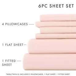 Blush Ultra Soft 6-pc. Full Sheet Set