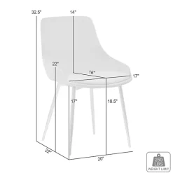 Blush Velvet Heidi Dining Chair