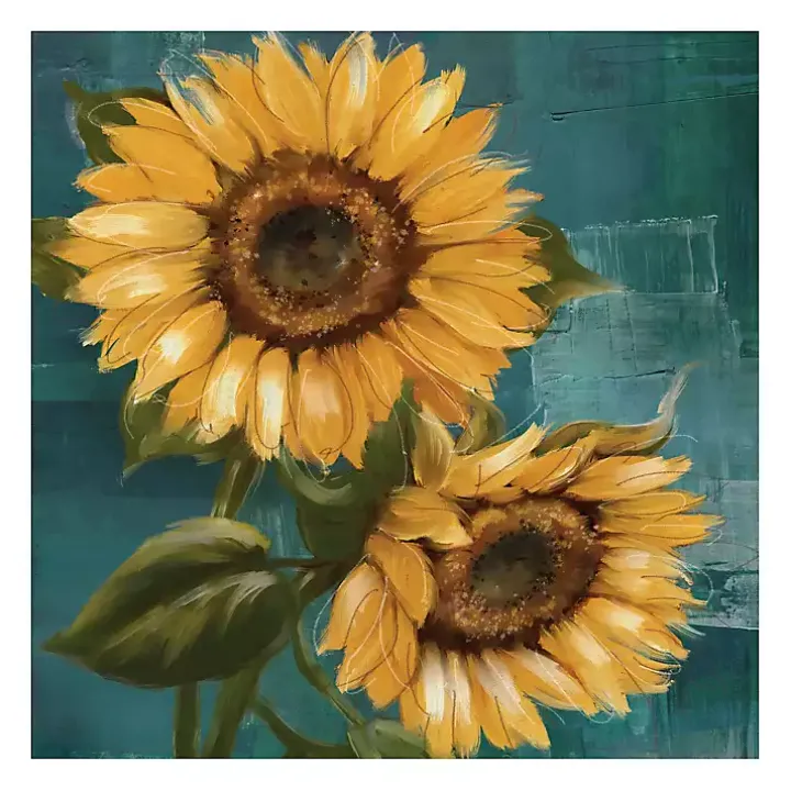 Bold Sunflowers Canvas Art Print, 30x30 in.