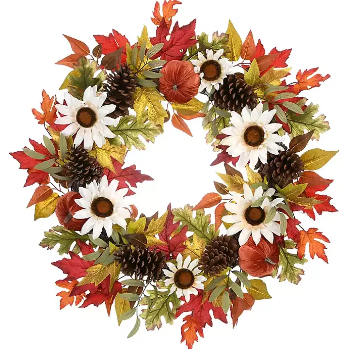 Bountiful Sunflowers Autumn Blend Wreath