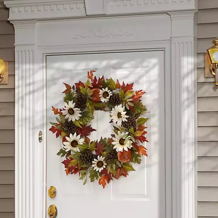 Bountiful Sunflowers Autumn Blend Wreath