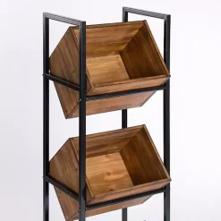 3-Box Standing Storage Rack