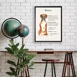 Boxer Facts Framed Wall Plaque
