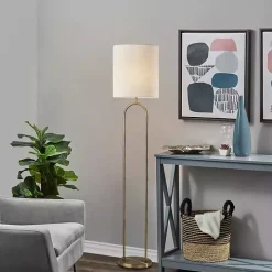 Brass Metal Arch Floor Lamp