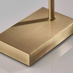 Brass Two-Tiered Shade Table Lamp