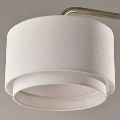 Brass Two-Tiered Shade Table Lamp