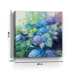 Bright Blooming Hydrangea Canvas Wall Art