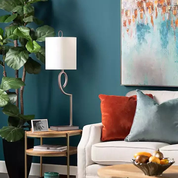 Bronze Abstract Curve Table Lamp