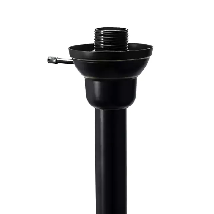 Bronze and White 3-Scallop Glass Floor Lamp