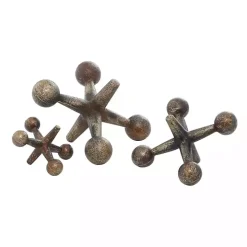 Bronze Antique Jacks 3-pc. Figurine Set