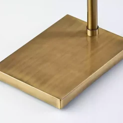 Bronze Glass Cylinder Shade Floor Lamp