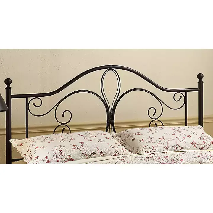 Bronze Meredith Metal Scroll Full/Queen Headboard