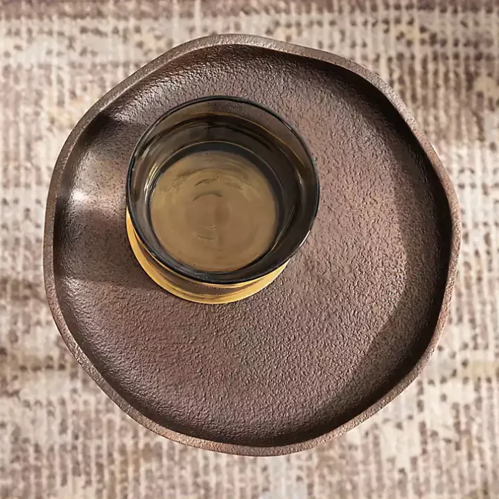 Bronze Metal Alicia Accent Table